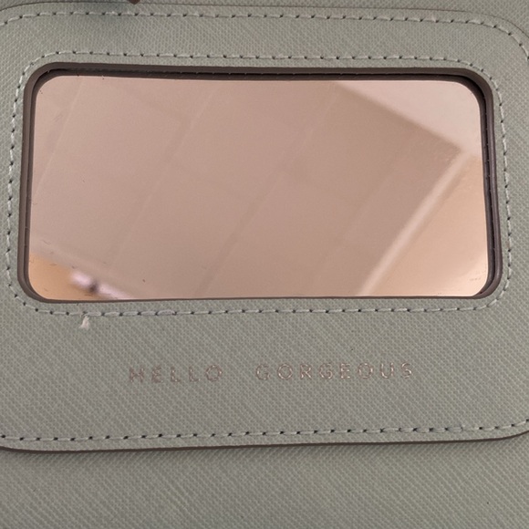 Stella and dot sky blue and tan clutch - Picture 5 of 6